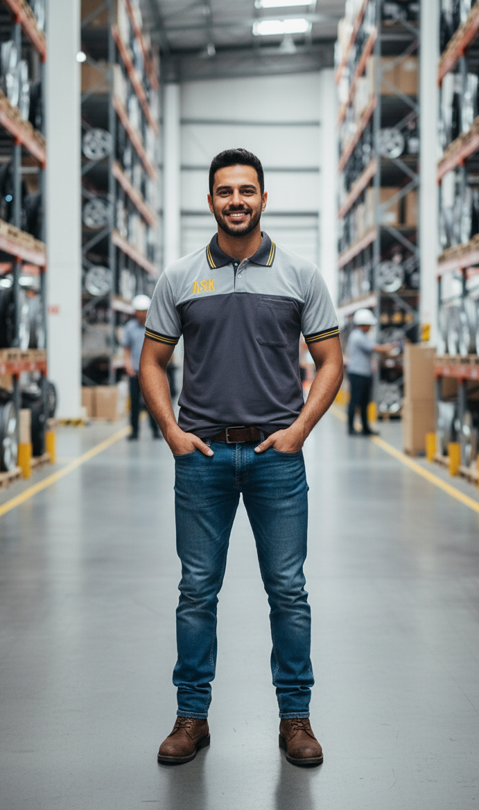 Camisa Polo Dupla Cor Malha Piquet Comfort